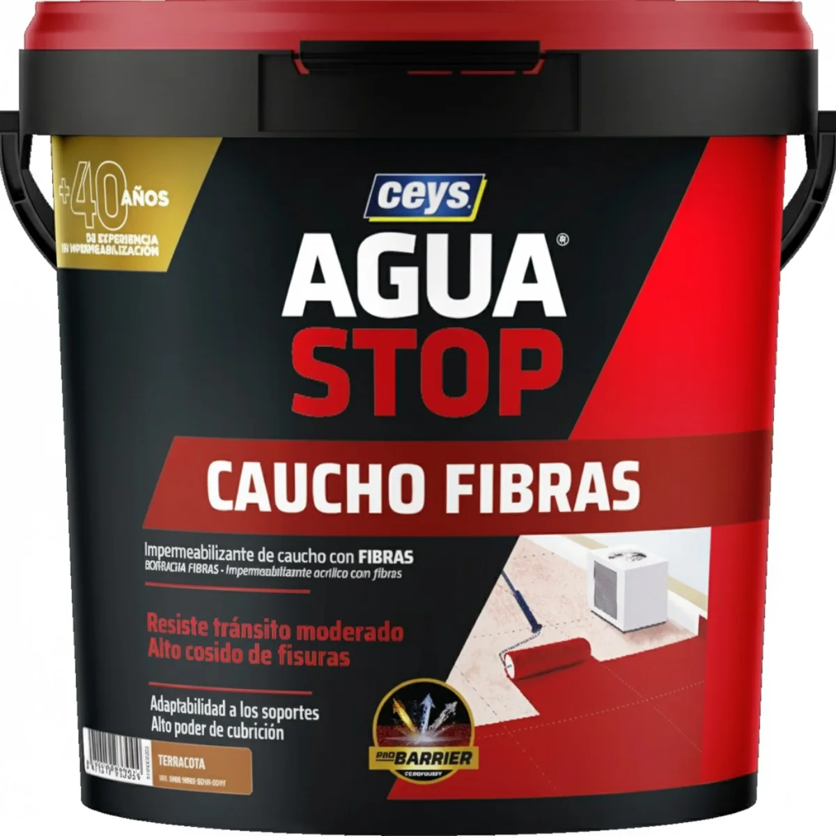Aguastop Caucho Fibras Terracota 5 Kg — foto principal