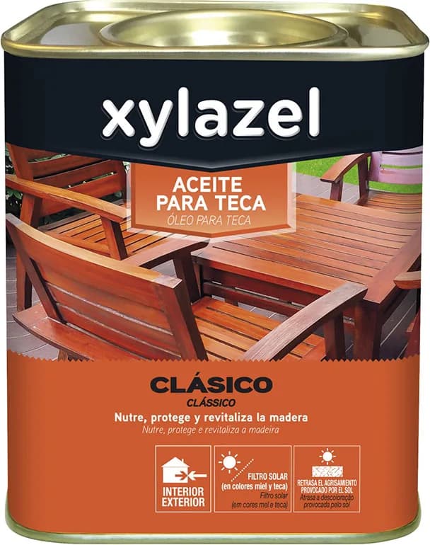 Xylazel Aceite Teca Incoloro 750 ml — foto principal