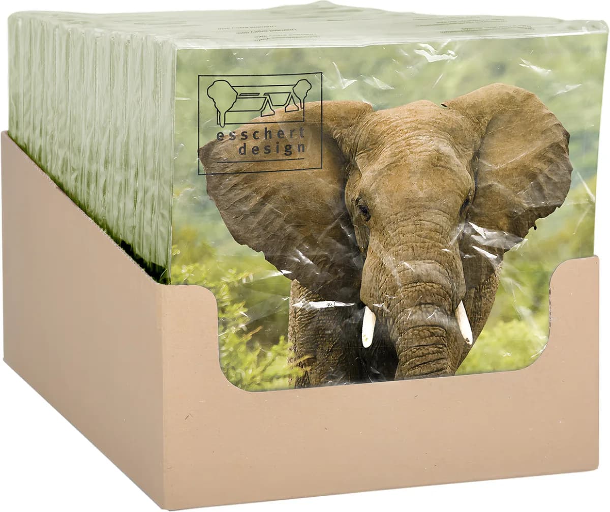 Servilletas de Papel Elefante 33x33cm — foto principal