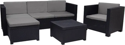 Conjunto jardin Manhattan sofa silla Puff — foto principal
