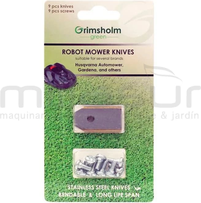 Juego 9 Cuchilla y Tornillos Robot Cortacesped Husqvarna Gardena — foto principal