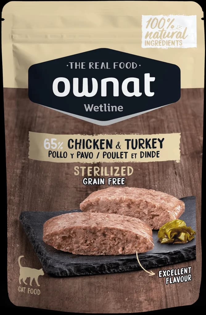 Sobre Wetline Ownat Gatos Sterilized Grain Free Pollo y Pavo — foto principal