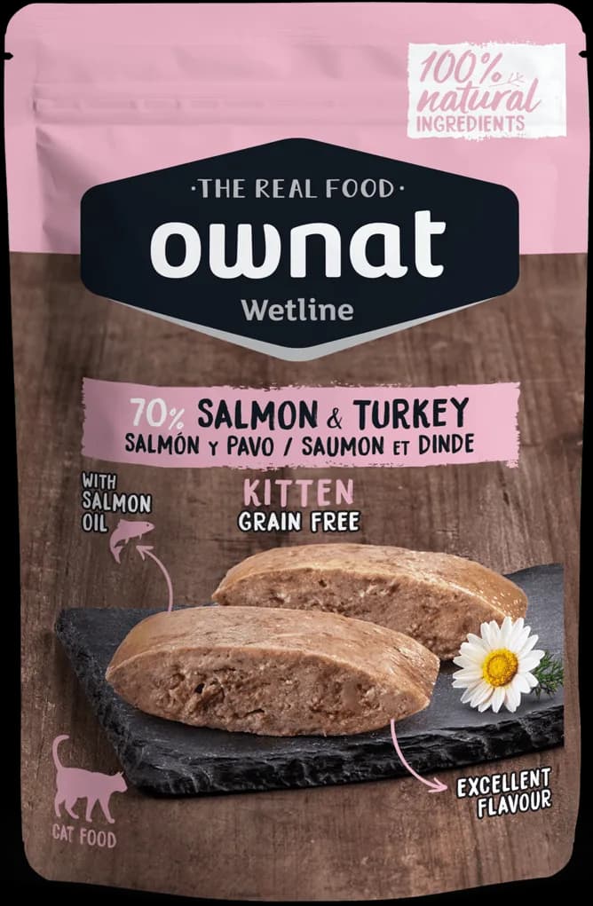 Sobre Wetline Ownat Gatos Kitter Grain Free Salmon y Pavo — foto principal