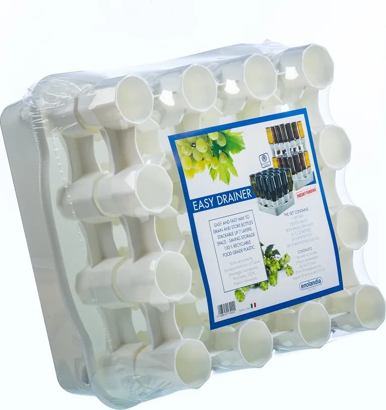 Escurre botellas Easy Drainer - 32 a 50 botellas con bandeja — foto principal