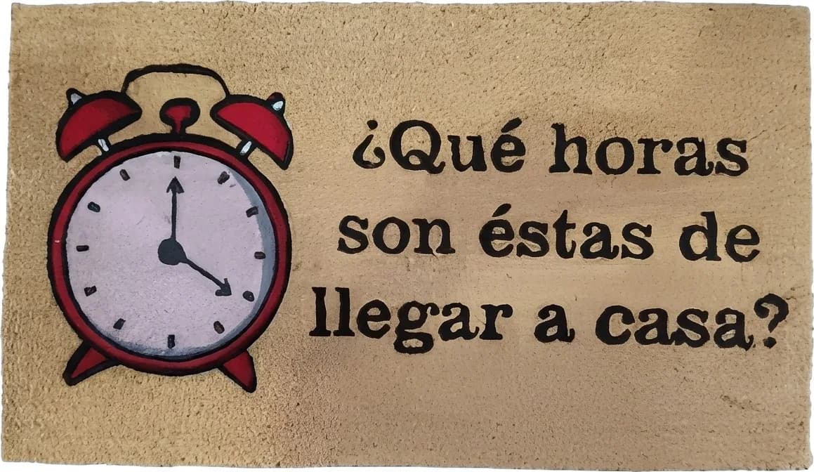 Felpudo Coco 40x70 Horas de Llegar — foto principal