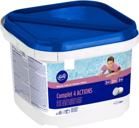 Cloro Multifuncion 4 acciones pastillas 250g Gre 3KG — foto principal