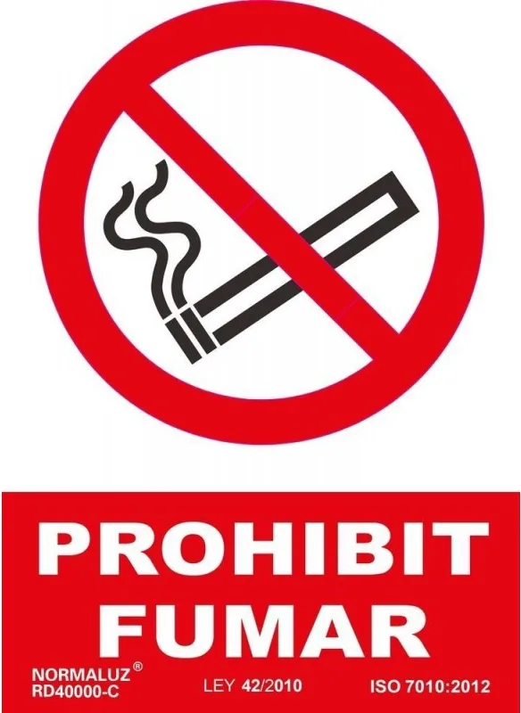 Señal Prohibit Fumar PVC 0,7mm 210x300mm — foto principal