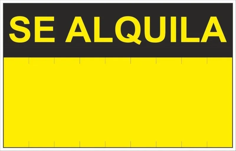 Señal Se Alquila PVC 0,4mm 450x700mm — foto principal