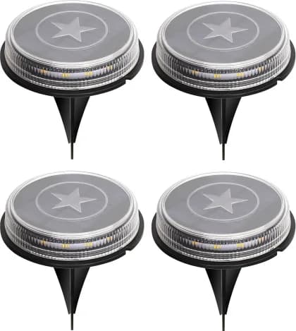 Pack 4 luz solar led suelo jardin Aigostar 3200K Luz — foto principal