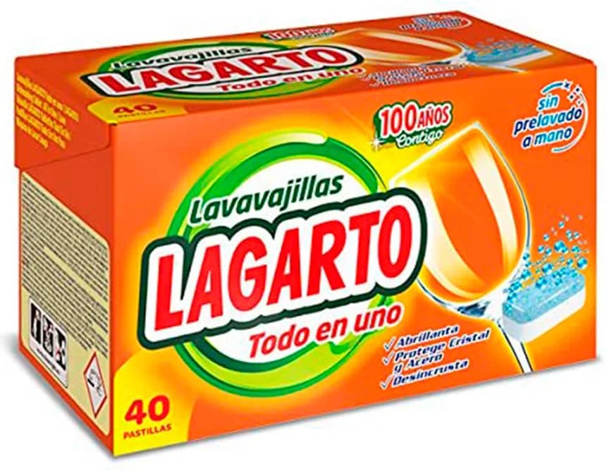 Lavavajillas Pastilla Lagarto Todo en 1 - 40 Unidades — foto principal