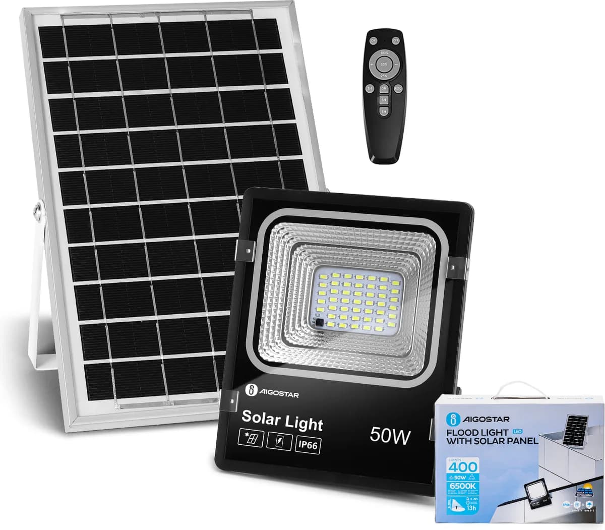 Foco Led con Panel Solar 50W — foto principal