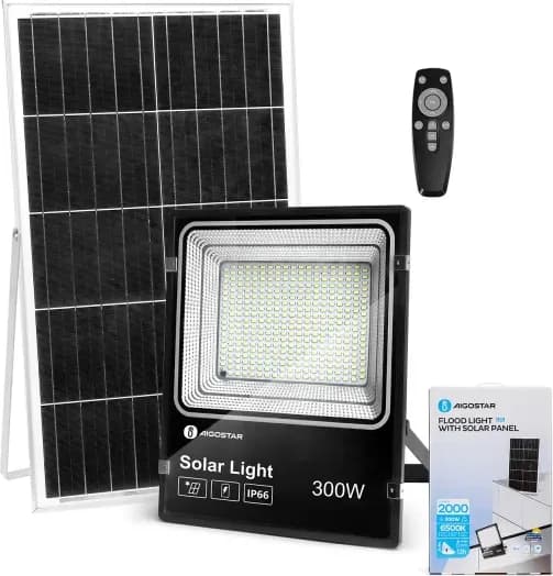 Foco Led con Panel Solar 300W — foto principal