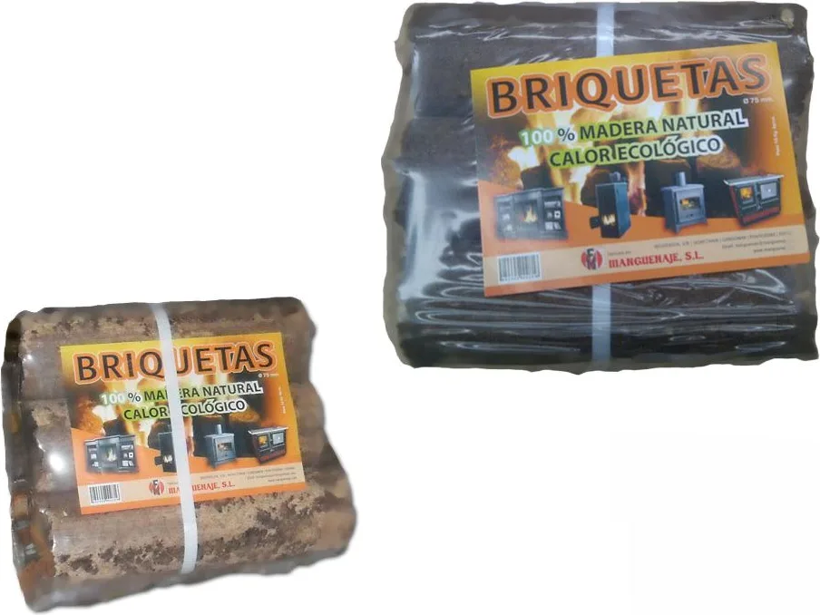 Palet Briquetas Madera Manguenaje 90 Unidades 900 Kg — foto principal