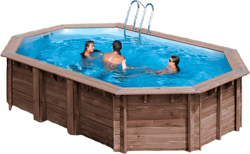 Piscina Sunbay Madera Ovalada 632x335x130 cm — foto principal