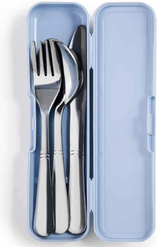 Set 3 Cubiertos con Estuche Lunch Away Ibili — foto principal