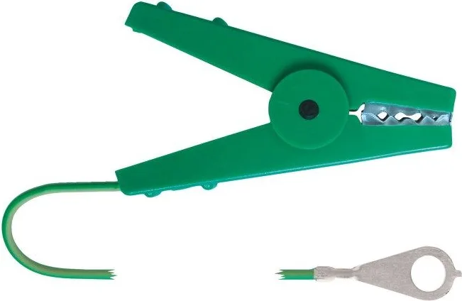 Cable Cerca con Pinza Verde Clavija — foto principal