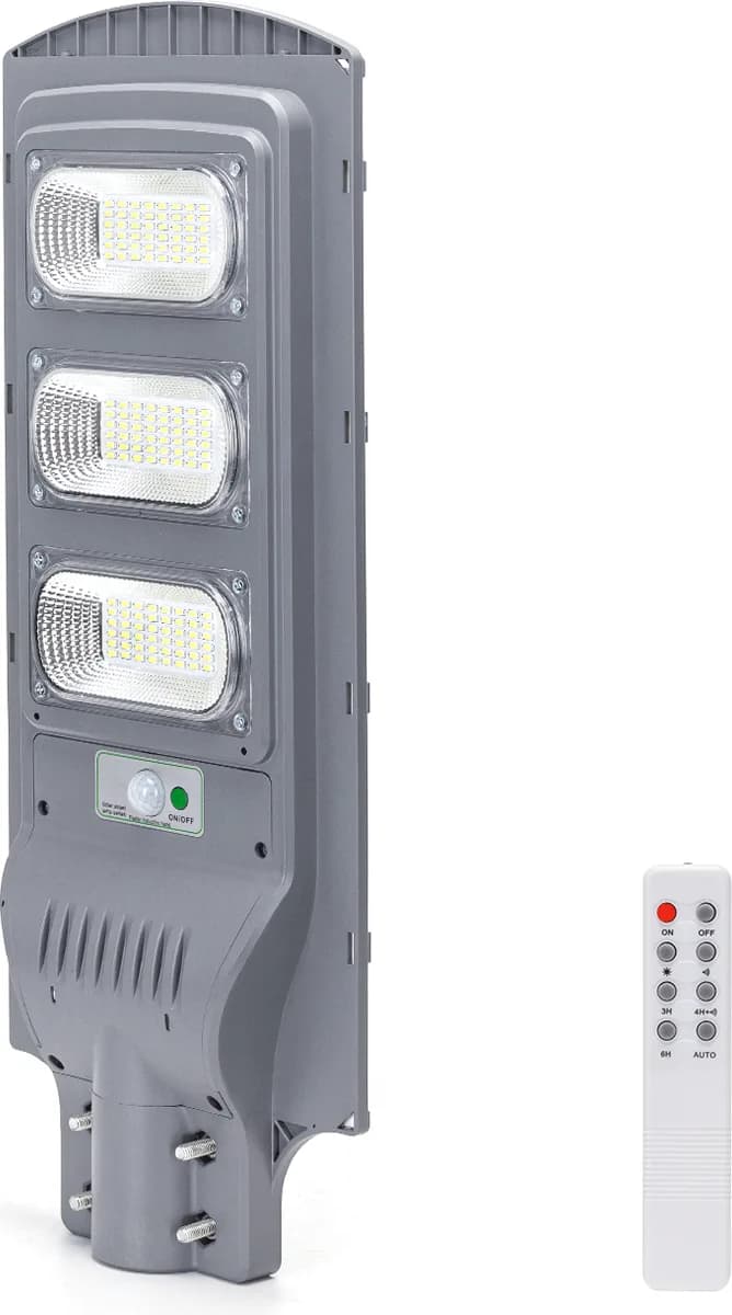 Farola Solar Led Exterior 150 W con Sensor Movimiento y Control Remoto Aigostar — foto principal