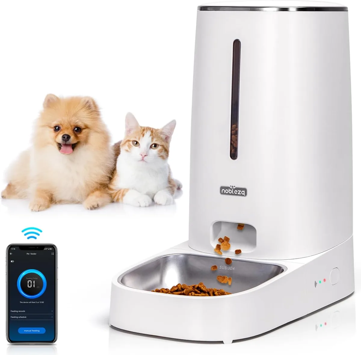 Comedero Automatico para Gatos y Perro 2.4G WiFi 4L — foto principal