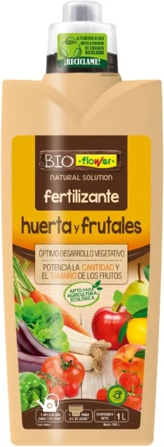 Fertilizante Huerta y Frutales Bioflower 1000 ml — foto principal