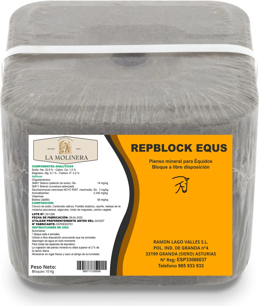 Bloque Nutraceutico Repblock Equs Caballos 10 kg — foto principal