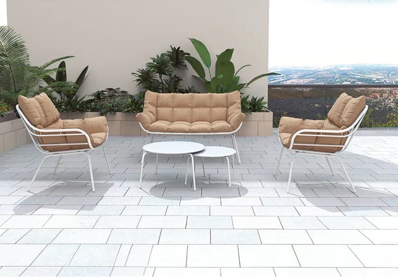Conjunto Jardin Serie Barcelona 2 Sillones + Sofa + Mesita — foto principal