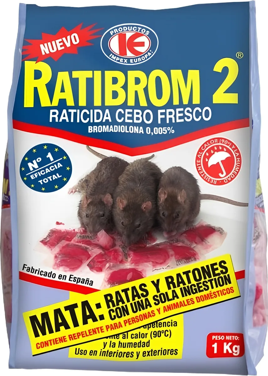 Raticida Ratibrom 2 Cebo Fresco Bolsa 1 kg — foto principal