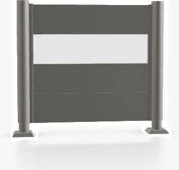 Pantalla Privacidad Con Panel 180x150 Gris Cuarzo — foto principal