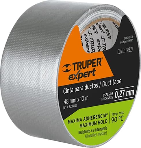 Cinta Americana Max Adherencia Truper 48mm x 10 Metros Gris — foto principal