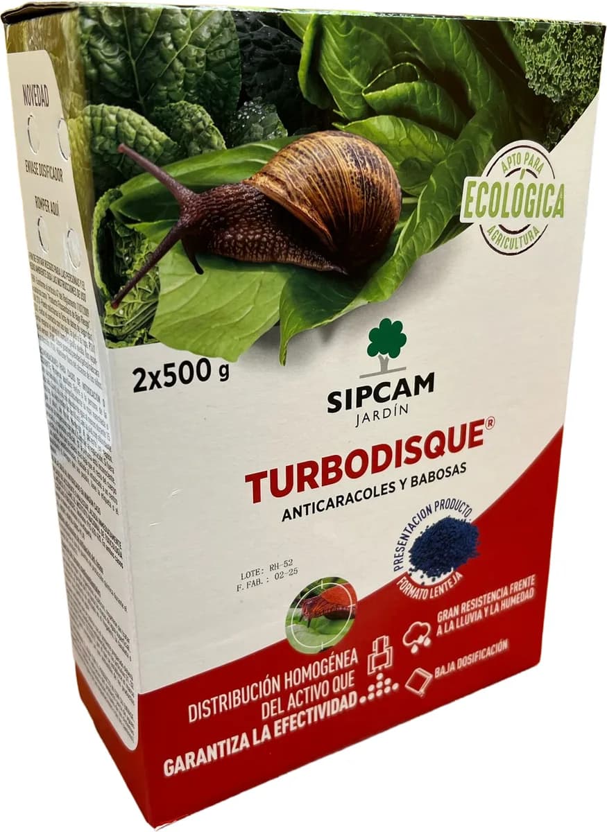 Anti Caracoles Ecologico Turbodisque Resistente Agua 2x500 gr — foto principal