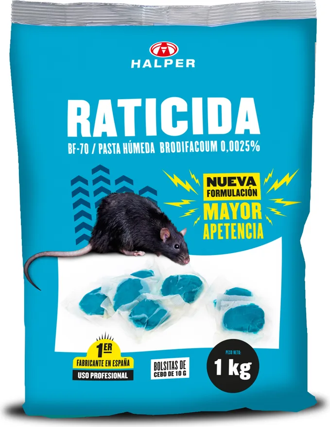 Raticida Pasta Humeda Halper BF-70 1 Kg — foto principal