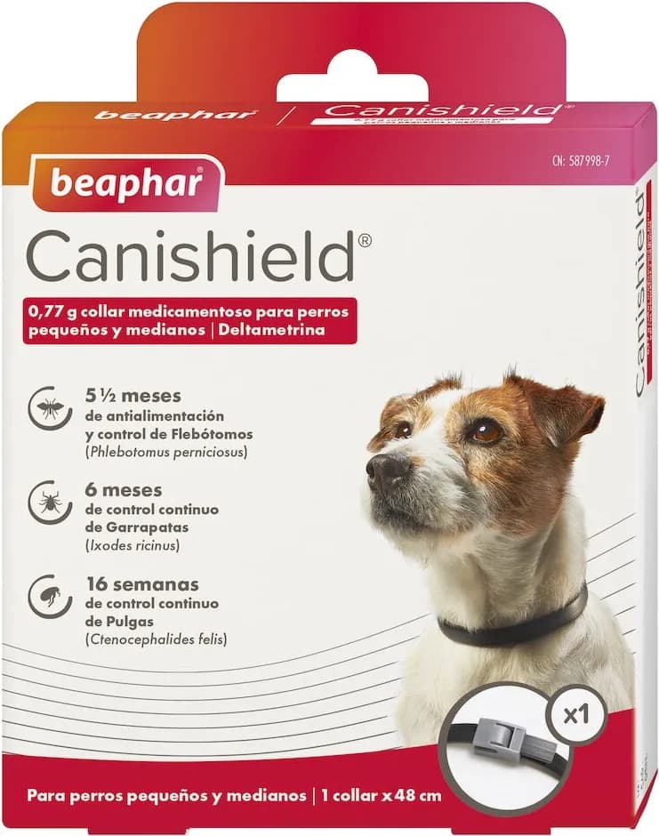 Pack 2 Unidades Canishield Collar Antiparasitario Perro Pequeño y Mediano - 48 cm — foto principal