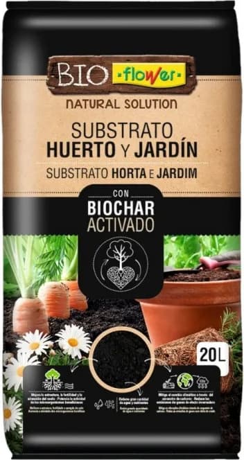 Sustrato Huerto y Jardin Biochar Activado 20l — foto principal