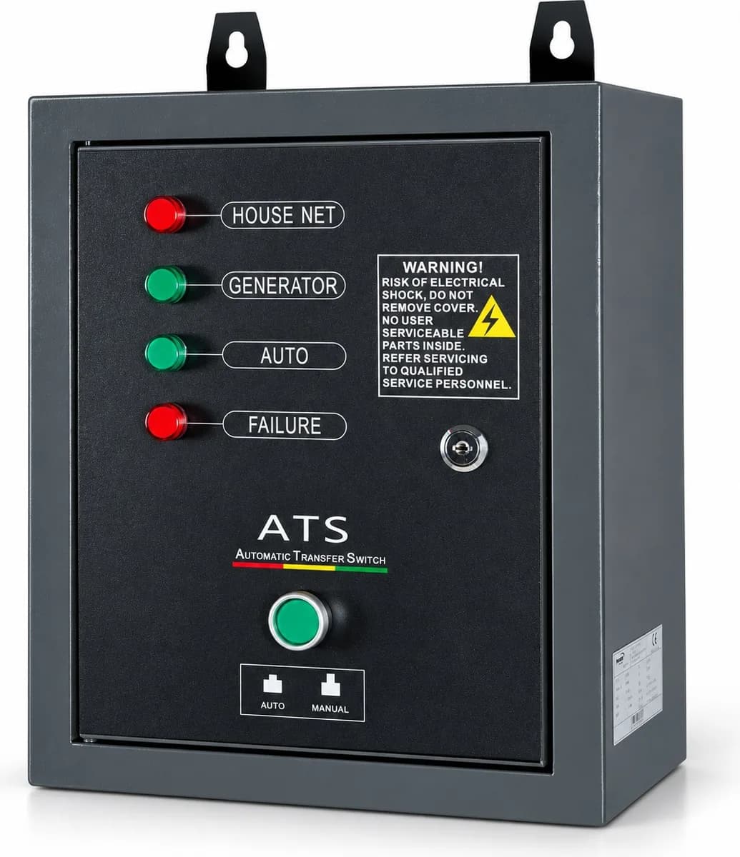 Cuadro automático ATS/AMF Pramac PMD5000S · monofásico · cable de control 8 m — foto principal