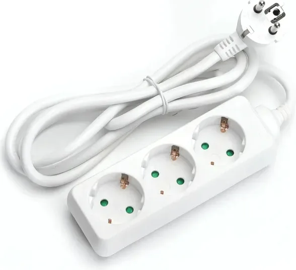 Regleta Alemana 3 Vias sin Interruptor 1,5 m — foto principal