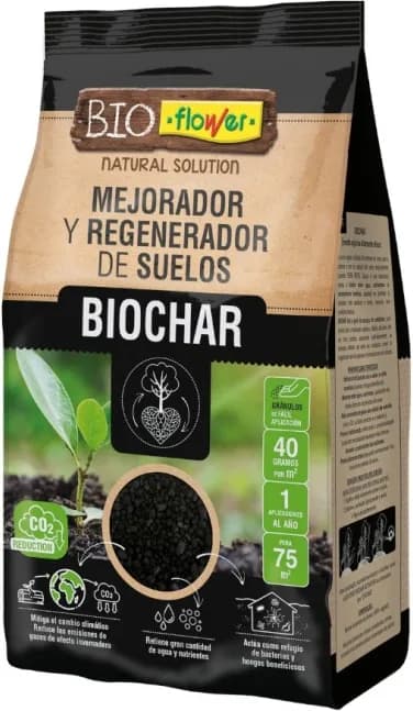 Mejorador y Regenerador de Suelos Biochar 5 Litros — foto principal