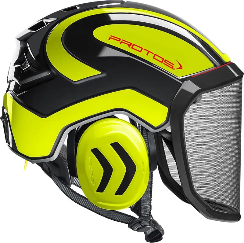 Casco Protos Integral Arborist Negro/Amarillo Neon — foto principal