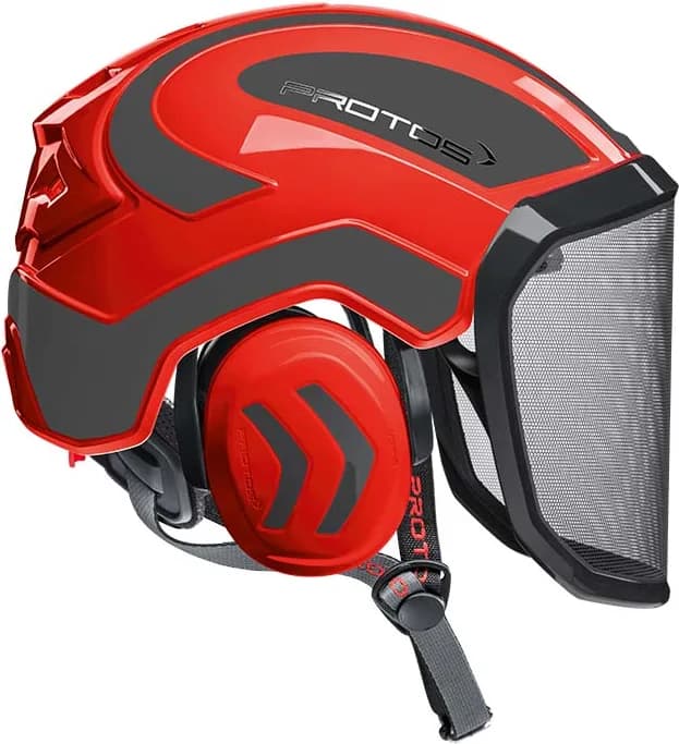 Casco Protos Integral Arborist Rojo/Gris — foto principal