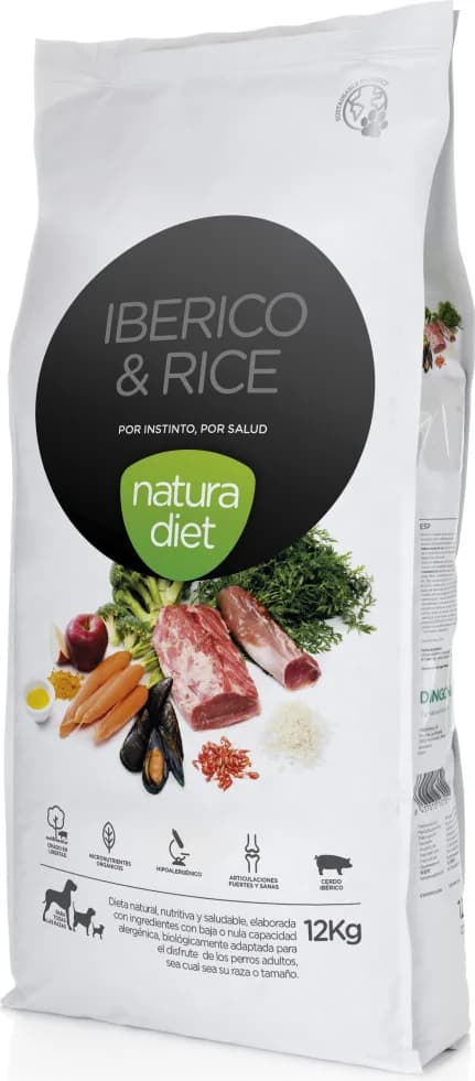 Pienso Perros Natura Diet Iberico & Rice 12 Kg — foto principal