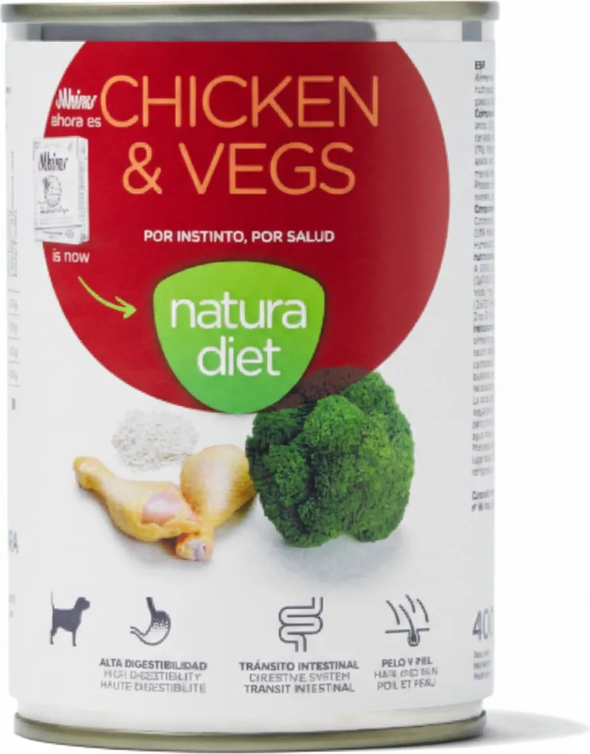 Lata Perro Natura Diet Chicken & Vegs 400g — foto principal