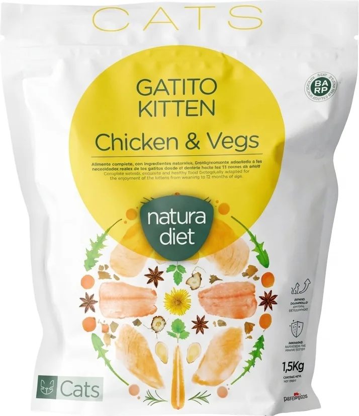 Pienso Gatos Kitten Natura Diet Chicken & Vegs 1,5 Kg — foto principal