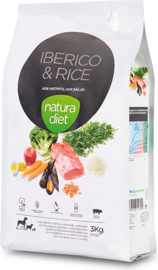 Pienso Perros Natura Diet Iberico & Rice 3kg — foto principal