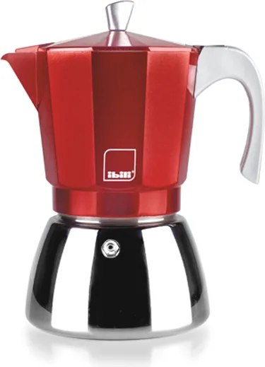 Cafetera Express Aluminio Inox Ibili Elba Red 300 ml — foto principal