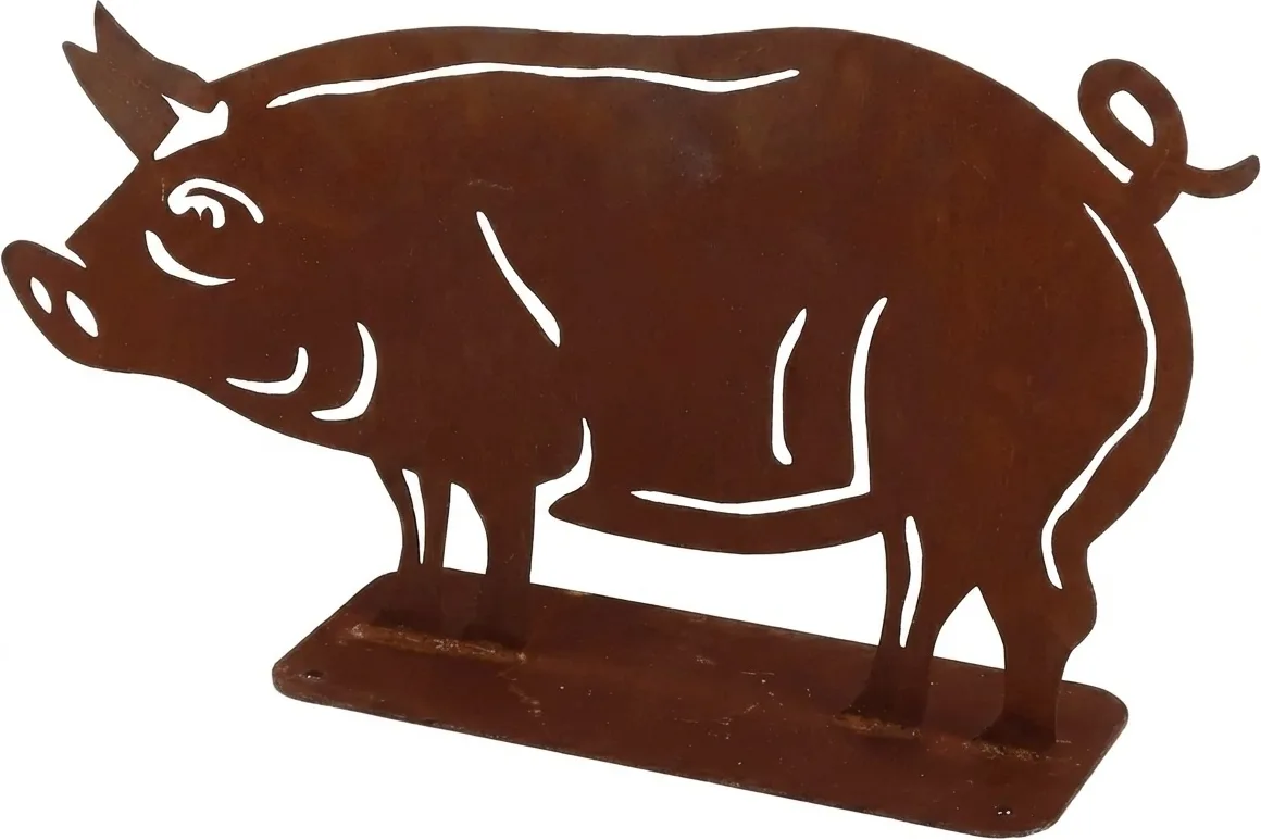 Figura Jardin Cerdo Efecto Oxido — foto principal