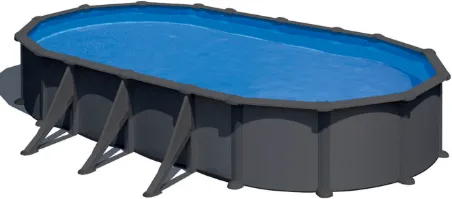 Piscina Anthracite Postes Ovalada 730x375x132 cm — foto principal