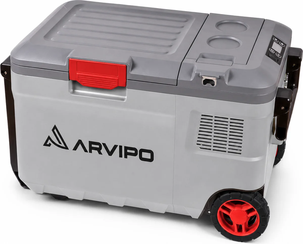 Nevera Camper ARVIPO FR37 28L con 2 Baterías | Enfría, Congela y Calienta — foto principal