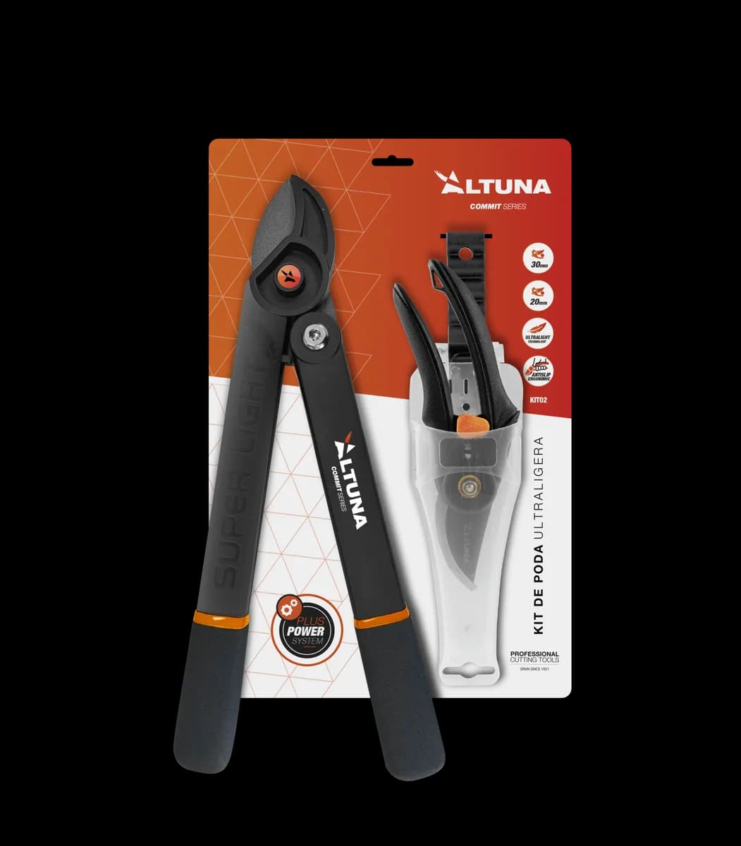 Kit Poda Altuna Tijera Fibra 40 cm y Tijera Mano J410 con Funda — foto principal
