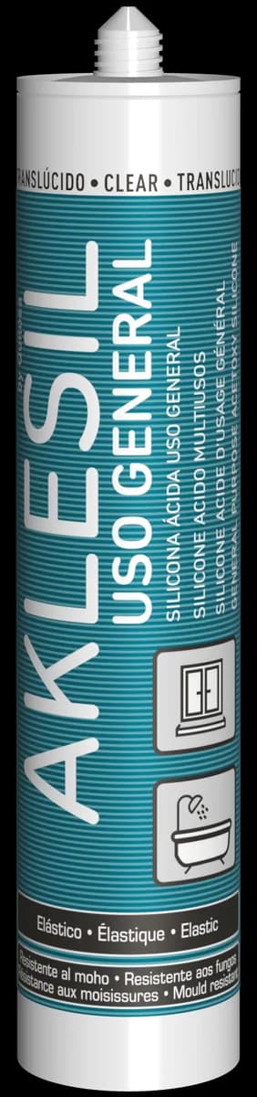 Silicona Acida Aklesil Multiuso Quilosa Translucido 280 ml — foto principal