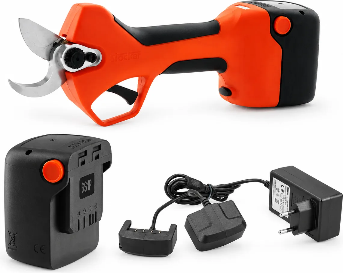 Kit Tijera de poda Stocker Magma E-35 TP 21 V + batería Power 21 V 2,6 Ah + cargador doble — foto principal