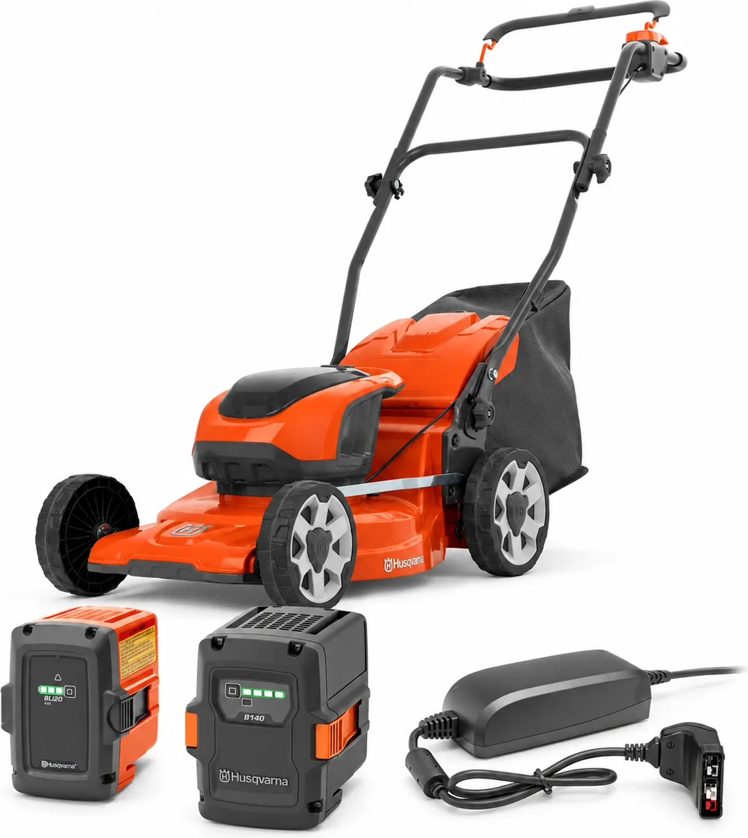 Pack cortacésped Husqvarna LC137i 37 cm + 2 baterías 4 Ah BLi20 y B140 + cargador 40-C80 — foto principal