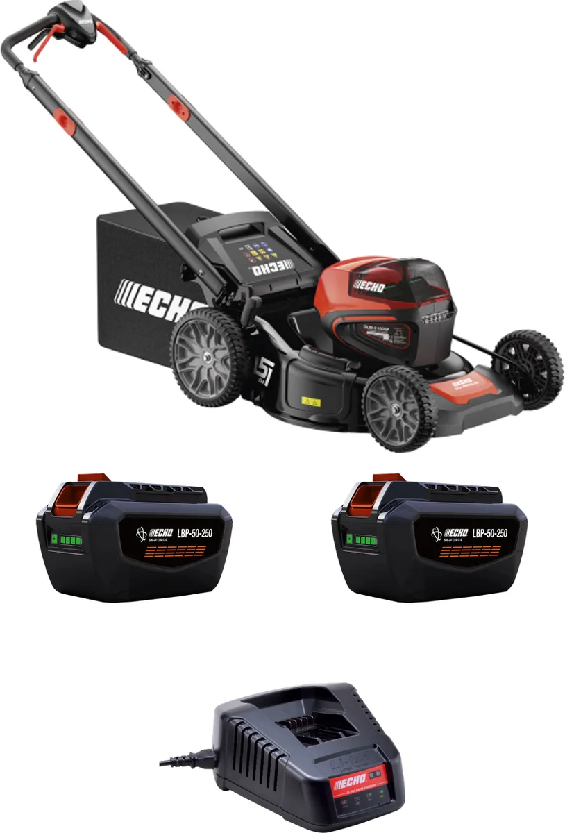 Cortacésped autopropulsado ECHO DLM-5100SP 51 cm + 2 baterías 4,5 Ah y cargador ultrarrápido — foto principal